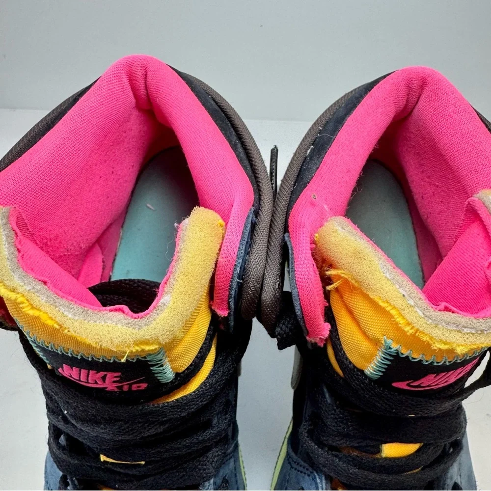 🔥🤯🦄Rare Jordan 1 Tokyo Biohack GS 6.5Y/Women 8 Cyberpunk Dystopian Streetwear - Picture 12 of 16